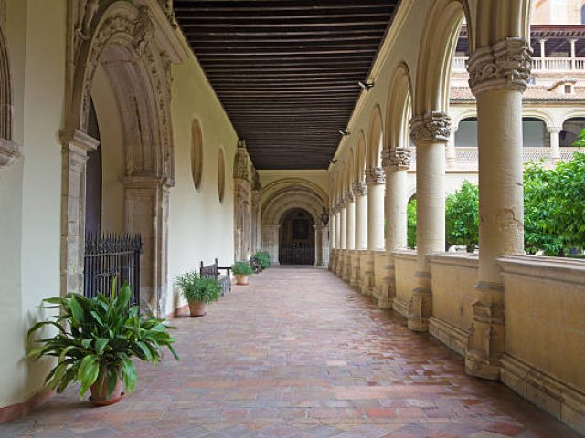Granada - The atrium of church Monasterio de San Jeronimo from 15. cent.
